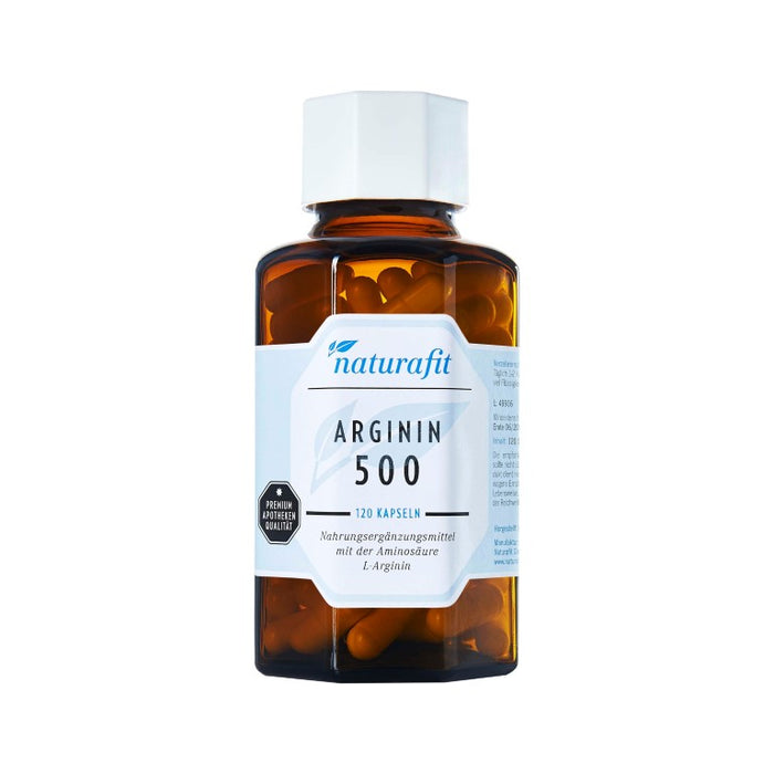 naturafit Arginin 500 Kapseln, 120 St. Kapseln