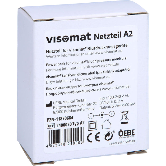 Netzteil für visomat Blutzuckermessgeräte, 1 pc Accessoire