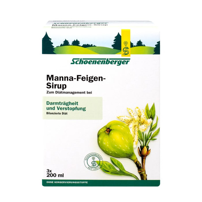 Schoenenberger Manna-Feigen-Sirup Darmträgheit und Verstopfung, 600 ml Solution