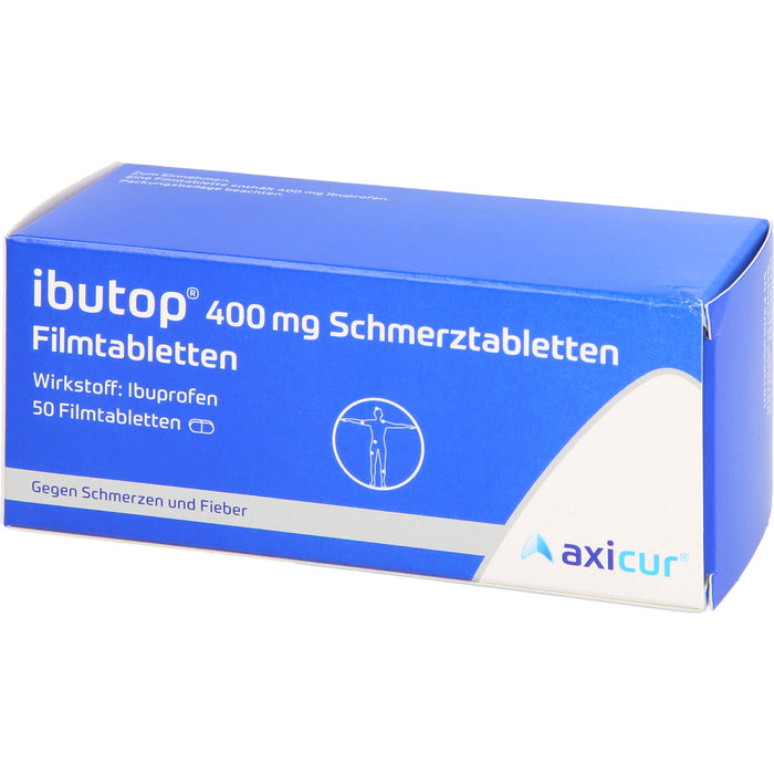 ibutop 400 mg Schmerztabletten Reimport axicorp, 50 pc Tablettes