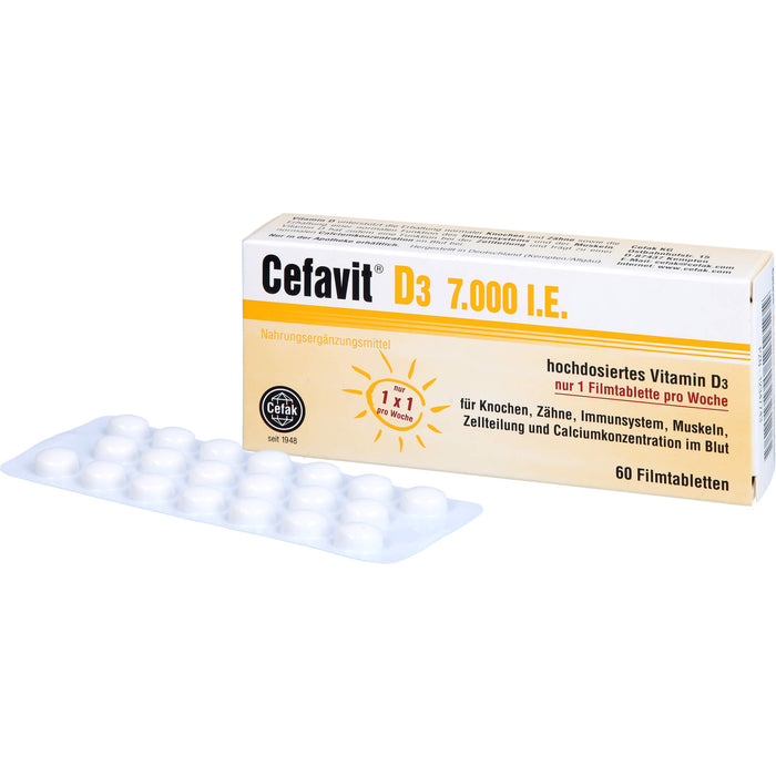 Cefavit D3 7.000 I.E. Filmtabletten, 60 St. Tabletten