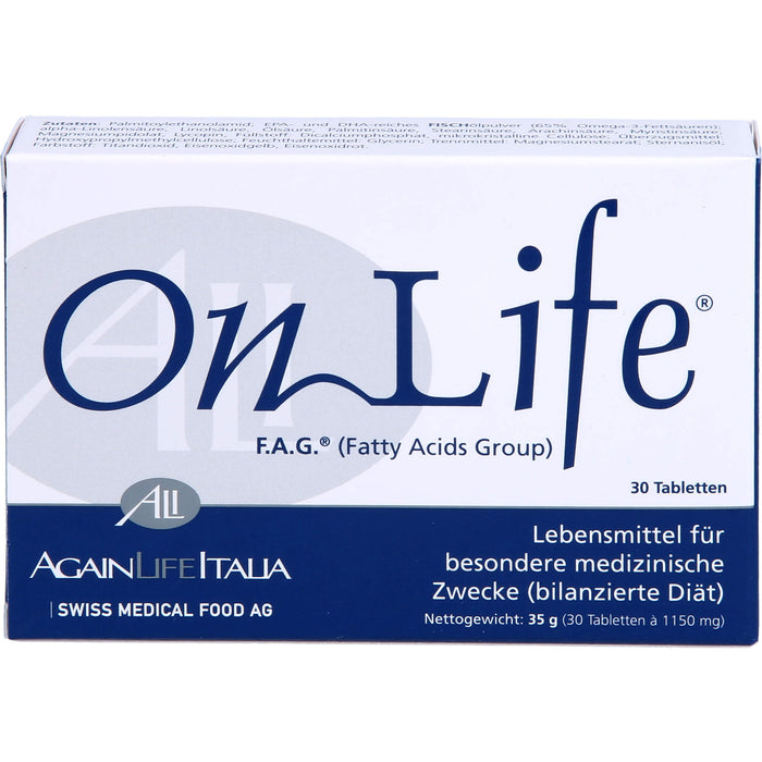 OnLife F. A. G. Fatty Acids Group Tabletten, 30 St. Tabletten