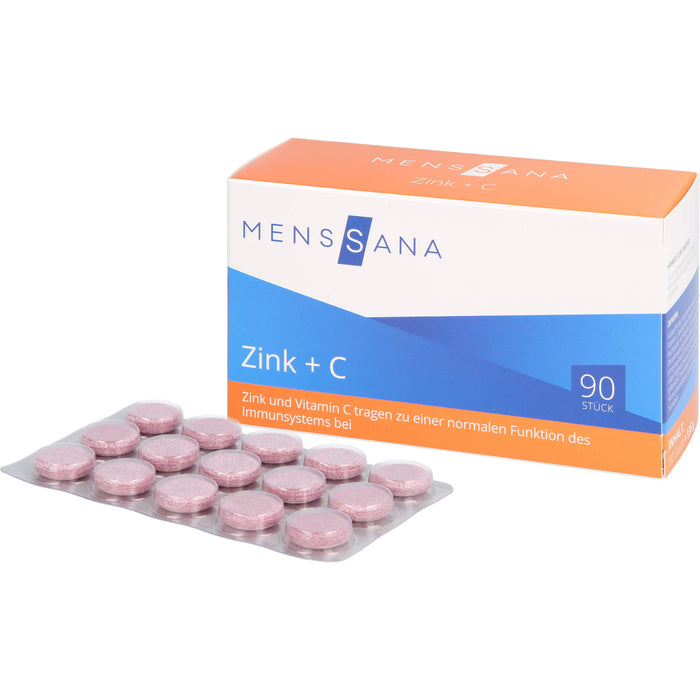 MensSana Zink + C Lutschtabletten, 90 St. Tabletten