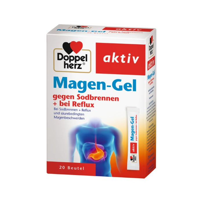 Doppelherz Magen-Gel gegen Sodbrennen + bei Reflux, 20 St. Gel