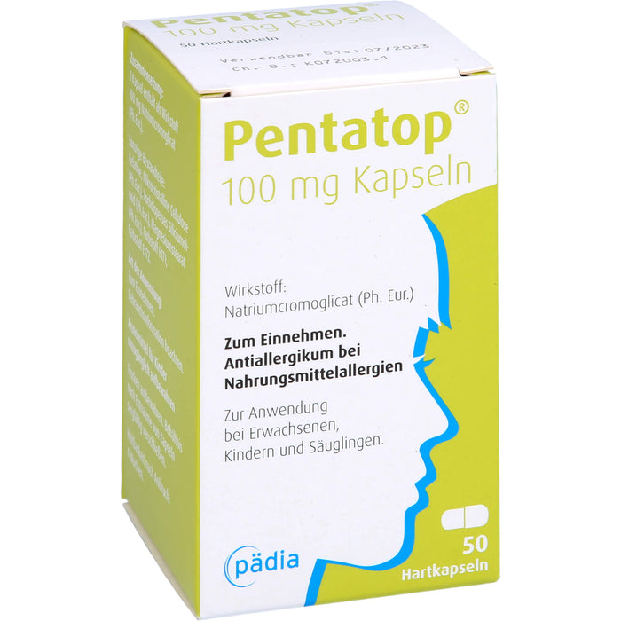 Pentatop 100 mg Kapseln bei Nahrungsmittelallergien, 50 pcs. Capsules