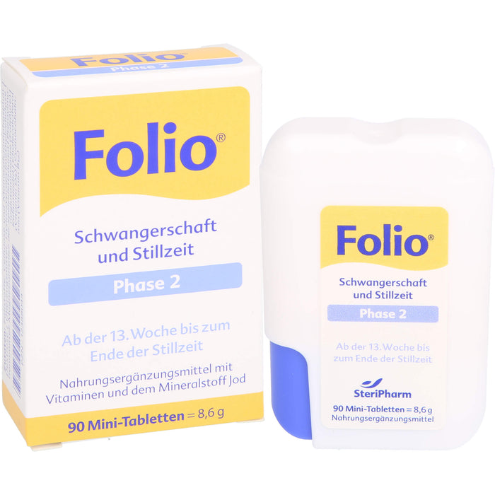 Folio Schwangerschaft und Stillzeit Phase 2 Mini-Tabletten, 90 St. Tabletten