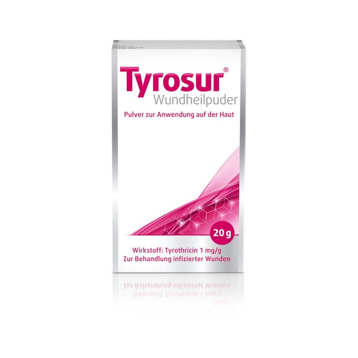 Tyrosur Wundheilpuder zur Behandlung infizierter Wunden, 20 g Powder