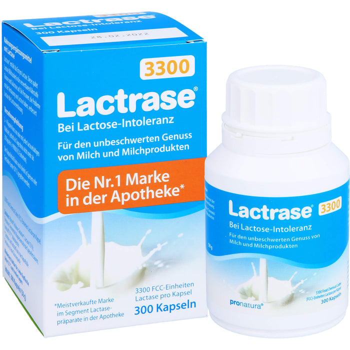 Lactrase 3300 FCC Kapseln, 300 St. Kapseln