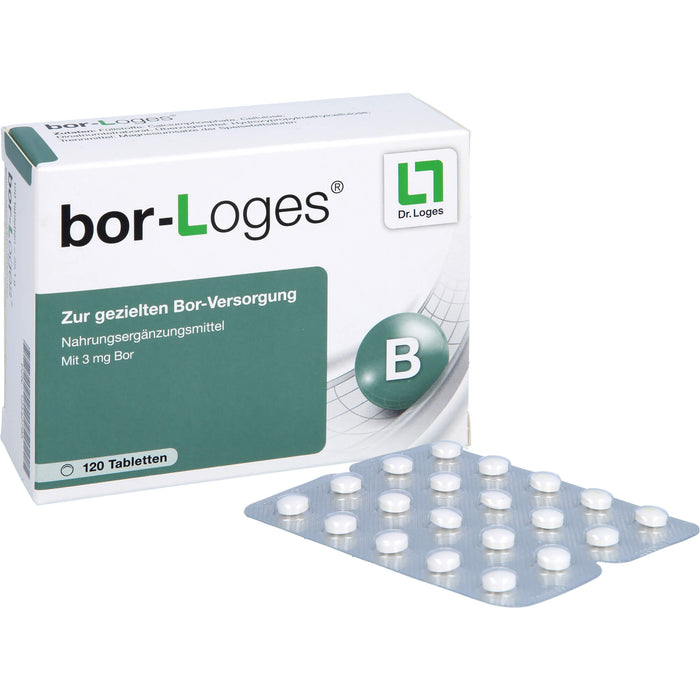 bor-Loges Tabletten zur gezielten Bor-Versorgung, 120 pcs. Tablets