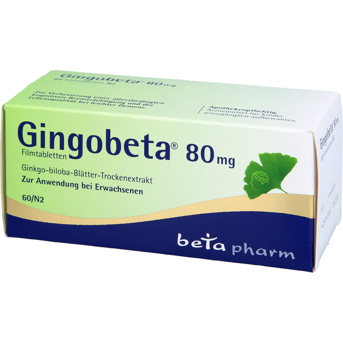 Gingobeta 80 mg Filmtabletten, 60 pc Tablettes