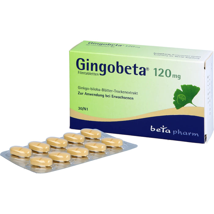 Gingobeta 120 mg Filmtabletten, 30 pcs. Tablets