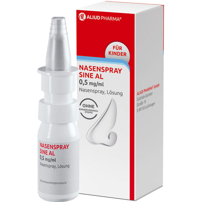 Nasenspray Sine AL 0,5 mg/ml für Kinder, 10 ml Lösung