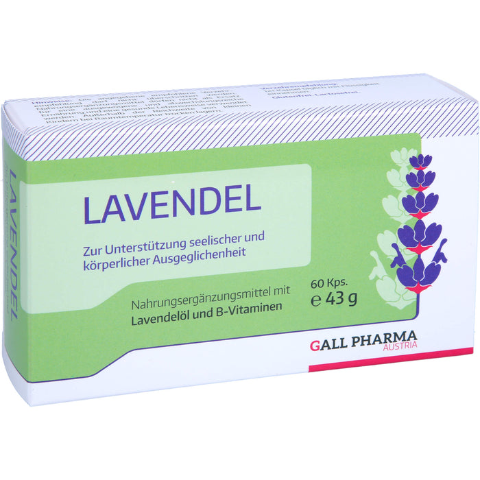 GALL PHARMA Lavendel GPH Kapseln, 60 pc Capsules