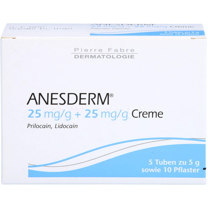 ANESDERM Set Creme Tuben sowie Pflaster, 25 g Cream