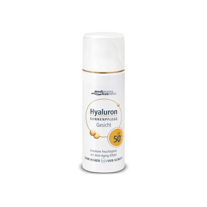 medipharma cosmetics Hyaluron Sonnenpflege Gesicht LSF 50+, 50 ml Creme