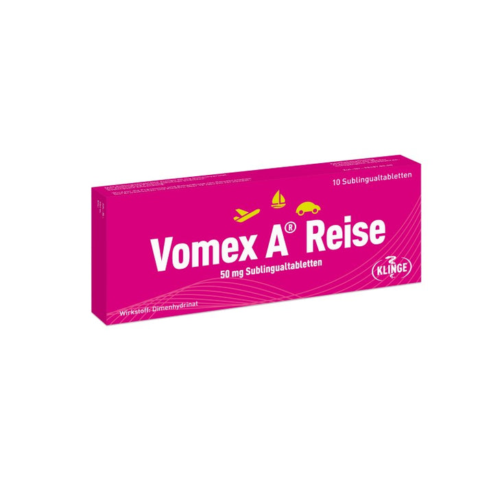 Vomex A Reise 50 mg Sublingualtabletten, 10 St. Tabletten