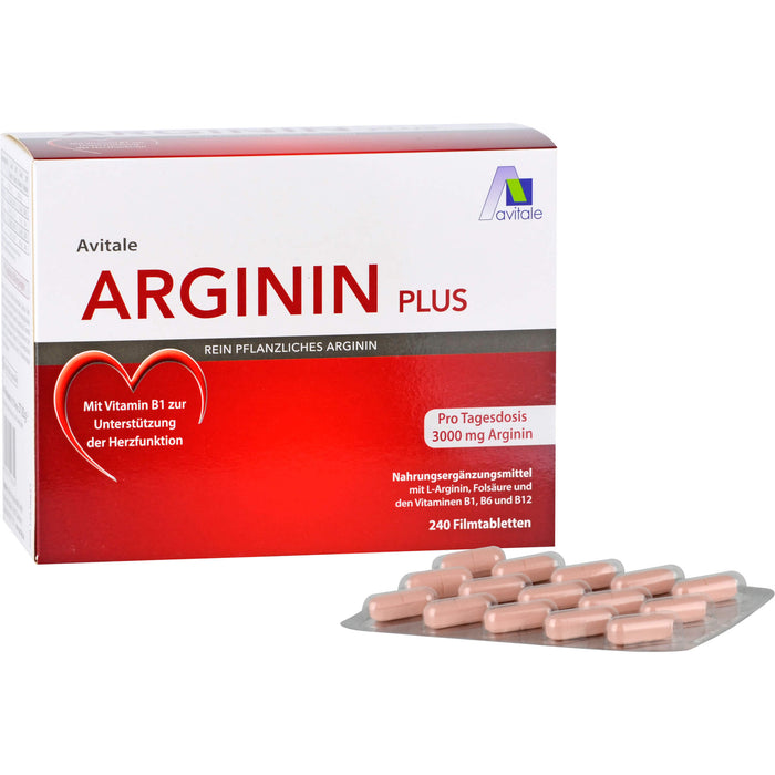 Avitale Arginin Plus Filmtabletten, 240 pc Tablettes