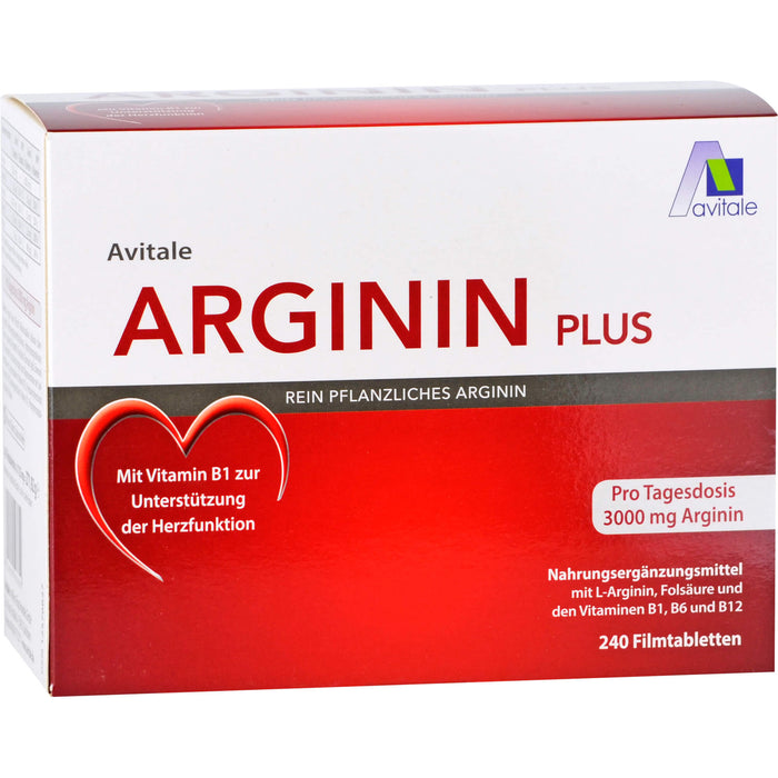 Avitale Arginin Plus Filmtabletten, 240 pc Tablettes