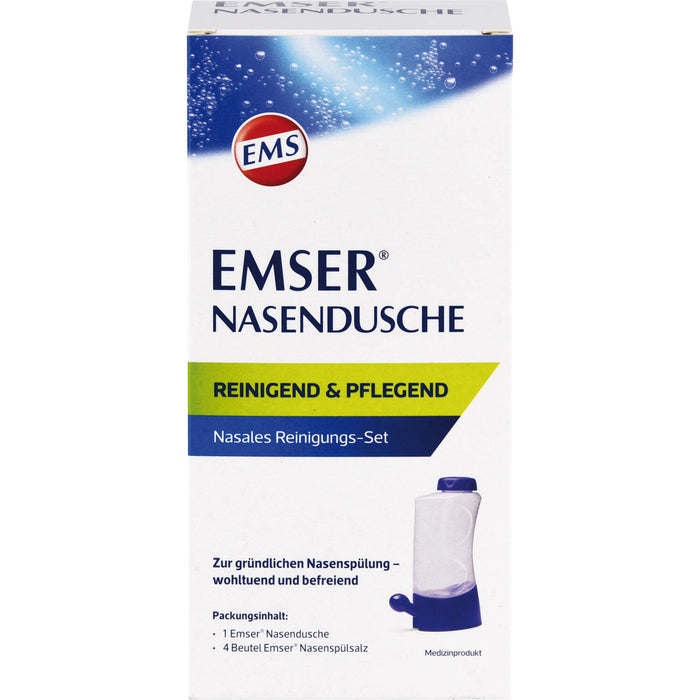 EMSER Nasendusche nasales Reinigungs-Set mit Spülsalz-Beuteln, 1 pcs. Nasal douche