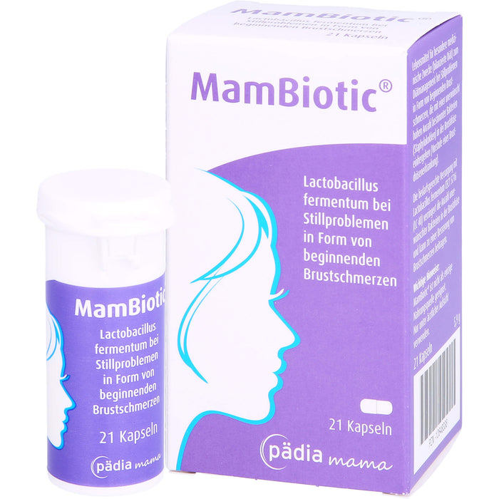 MamBiotic für Stillende mit Brustschmerzen Kapseln, 21 pcs. Capsules