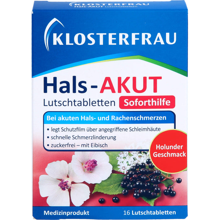 KLOSTERFRAU Hals-akut Lutschtabletten, 16 pcs. Tablets