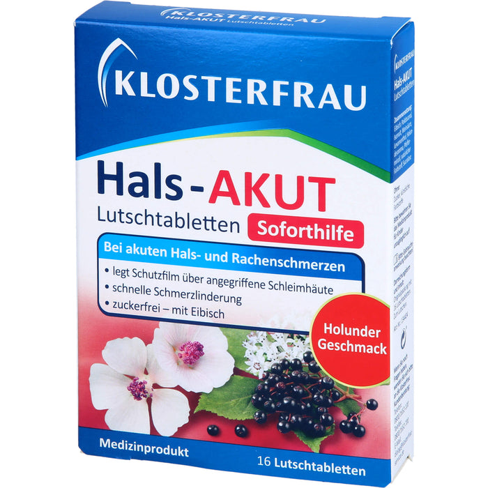 KLOSTERFRAU Hals-akut Lutschtabletten, 16 pc Tablettes