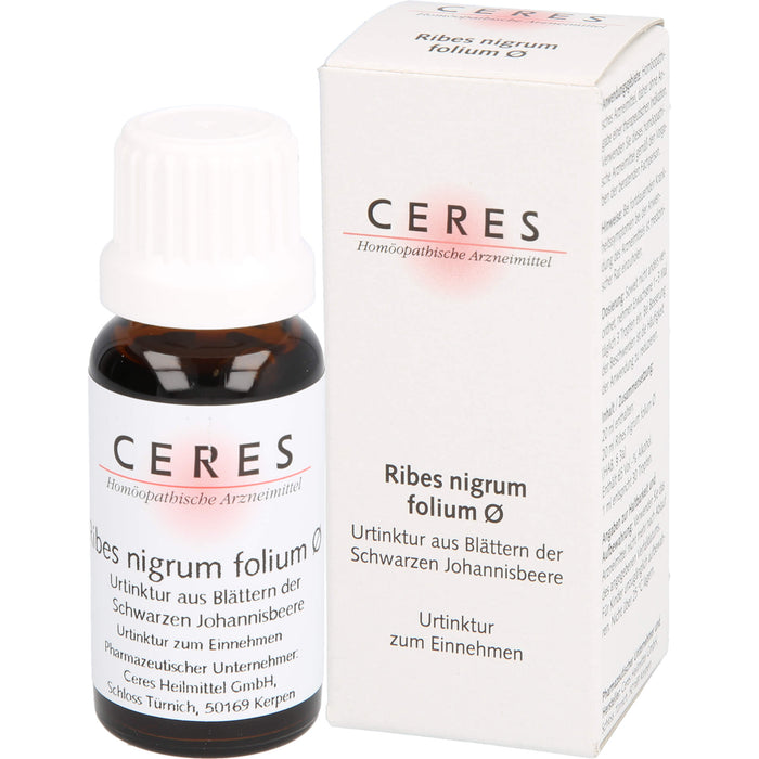 CERES Ribes nigrum folium Urtinktur, 20 ml Lösung