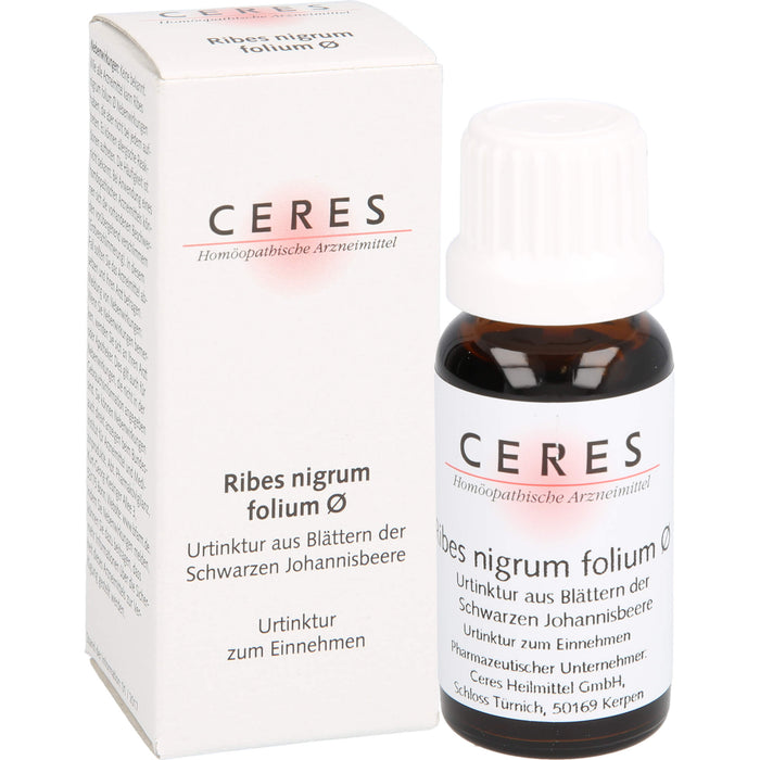 CERES Ribes nigrum folium Urtinktur, 20 ml Lösung