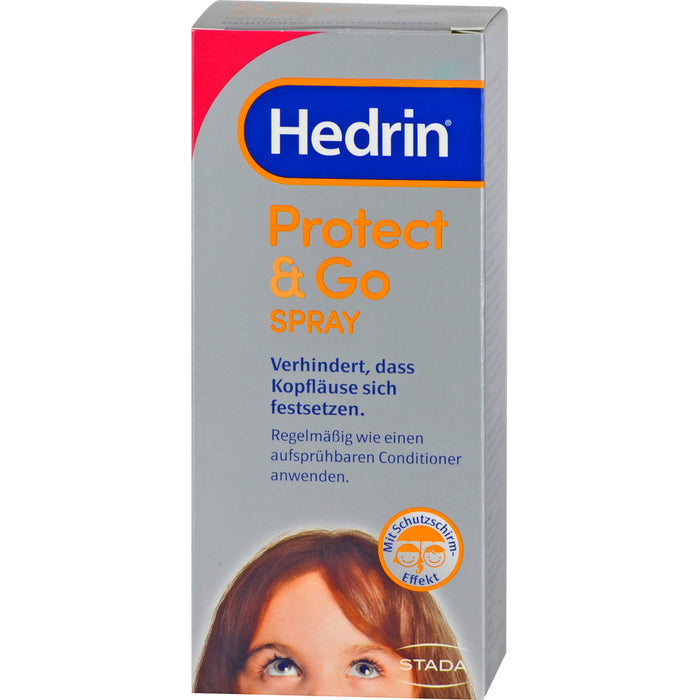 Hedrin Protect & Go Spray verhindert, dass Kopfläuse sich festsetzen, 120 ml Lösung