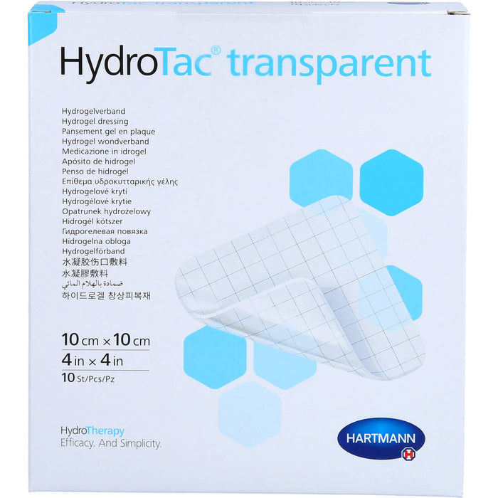 Hydrotac Tran Wund 10x10cm, 10 St VER