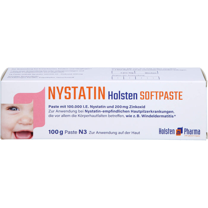 Nystatin Holsten Softpaste, Paste zur Anwendung auf der Haut, 100 g Creme