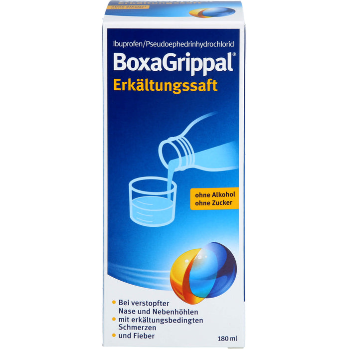 BoxaGrippal Erkältungssaft, 180 ml Solution