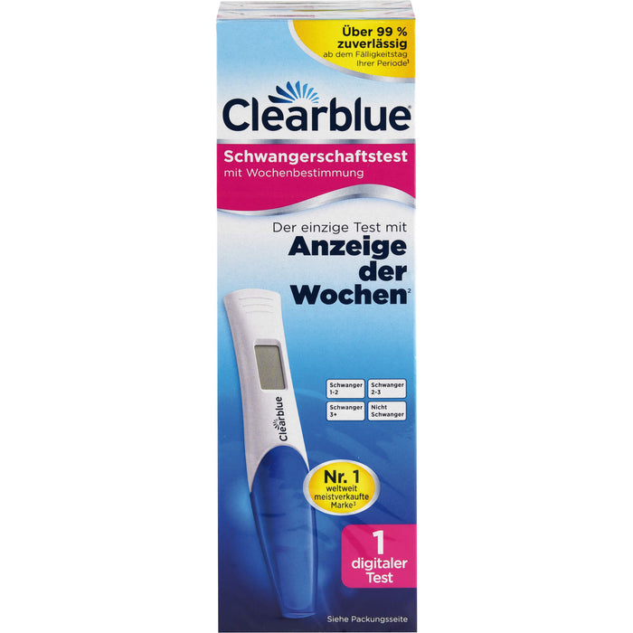 Clearblue Schwangerschaftstest mit Wochenbestimmung, 1 St. Teststreifen