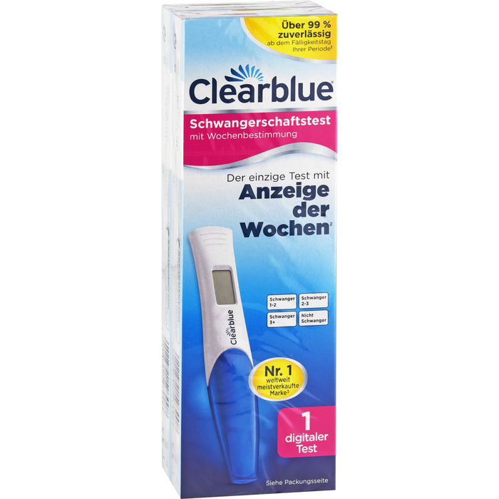 Clearblue Schwangerschaftstest mit Wochenbestimmung, 1 pc Bandelettes réactives