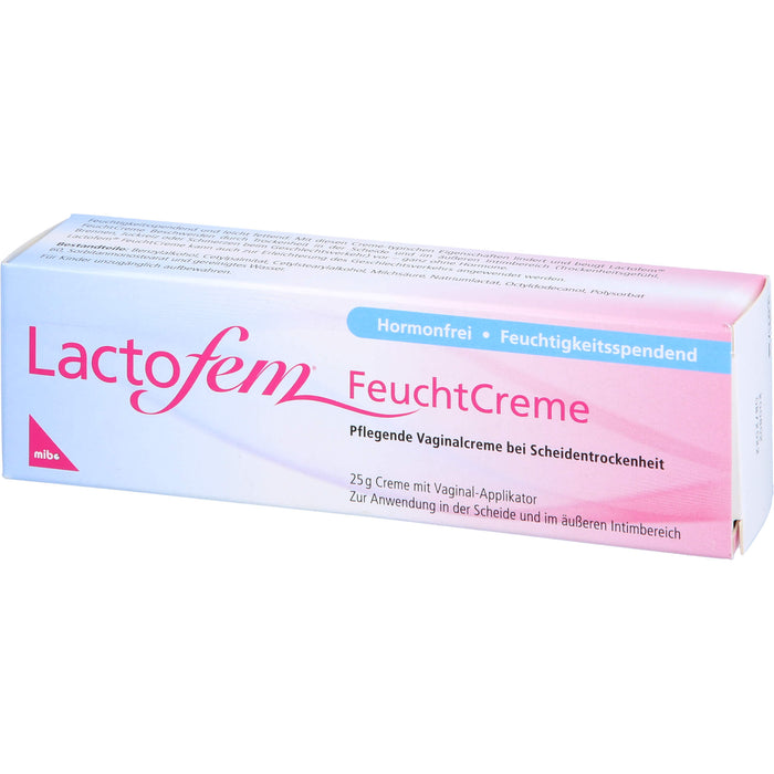 Lactofem Feuchtcreme pflegende Vaginalcreme bei Scheidentrockenheit, 25 g Crème