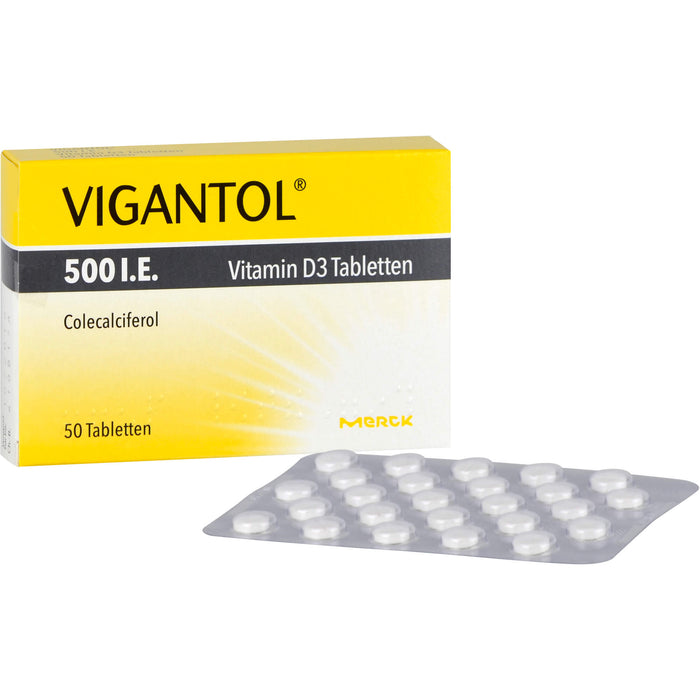 VIGANTOL 500 I.E. Vitamin D3 Tabletten, 50 pcs. Tablets