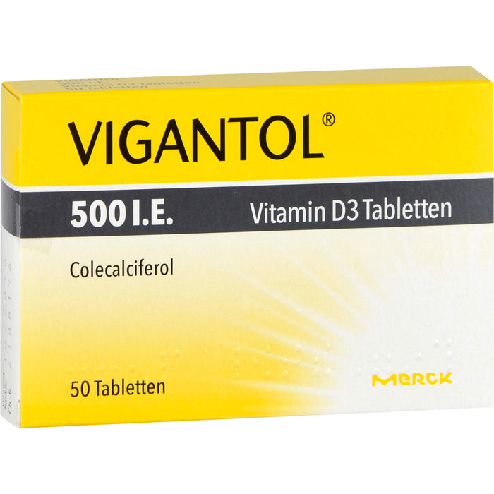 VIGANTOL 500 I.E. Vitamin D3 Tabletten, 50 St. Tabletten