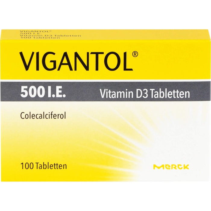 VIGANTOL 500 I.E. Vitamin D3 Tabletten, 100 St. Tabletten