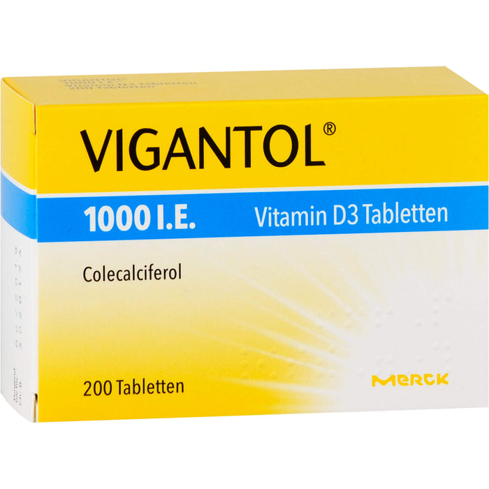 VIGANTOL 1000 I.E. Vitamin D3 Tabletten, 200 pc Tablettes