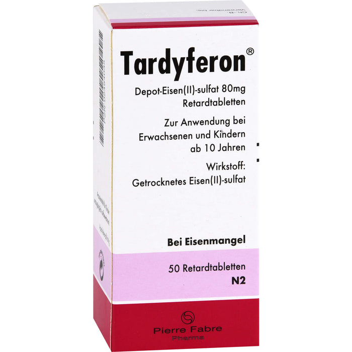 Tardyferon Depot-Eisen(II)-sulfat 80 mg kohlpharma Retardtabletten, 50 pc Tablettes