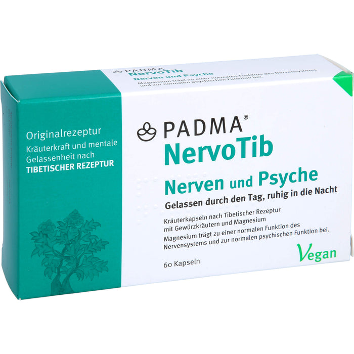 PADMA NervoTib Kapseln fördert starke Nerven, 60 pcs. Capsules