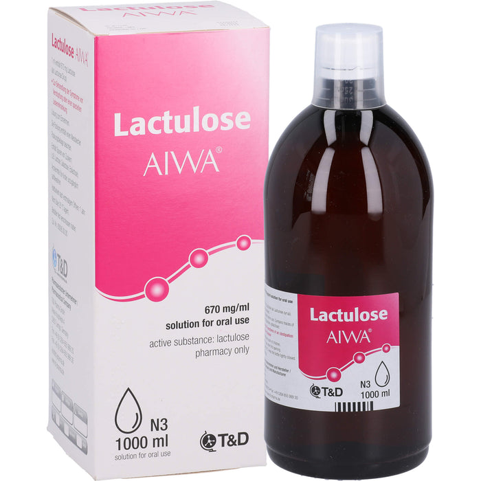 Lactulose AIWA 670 mg/ml Lösung zum Einnehmen, 1000 ml LSE