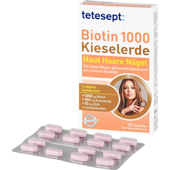 tetesept Biotin1000 Kieselerde, 30 St FTA