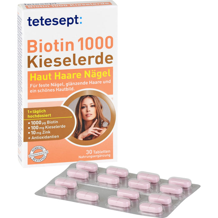 tetesept Biotin1000 Kieselerde, 30 St FTA