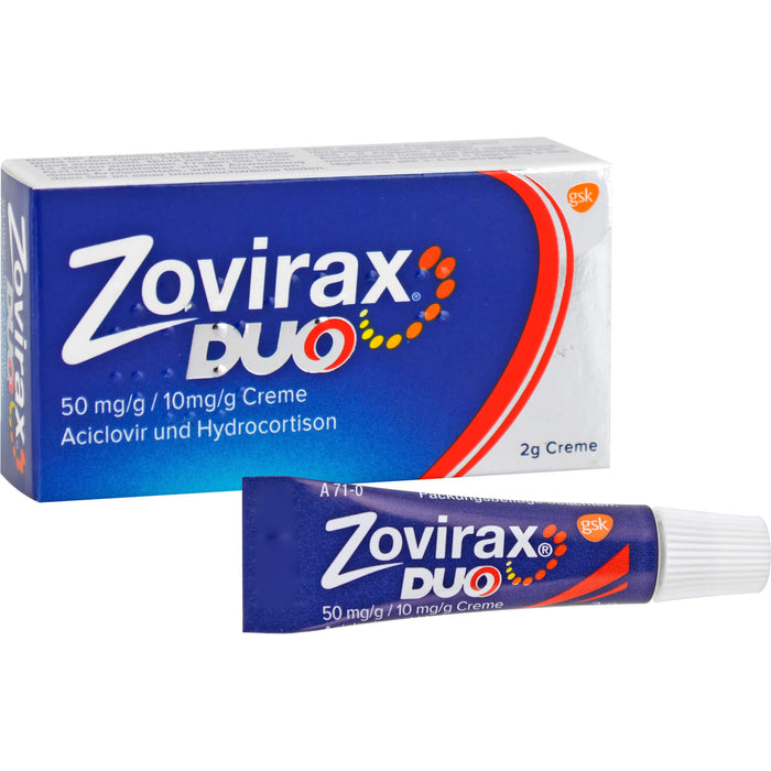 Zovirax duo Creme, 2 g Crème