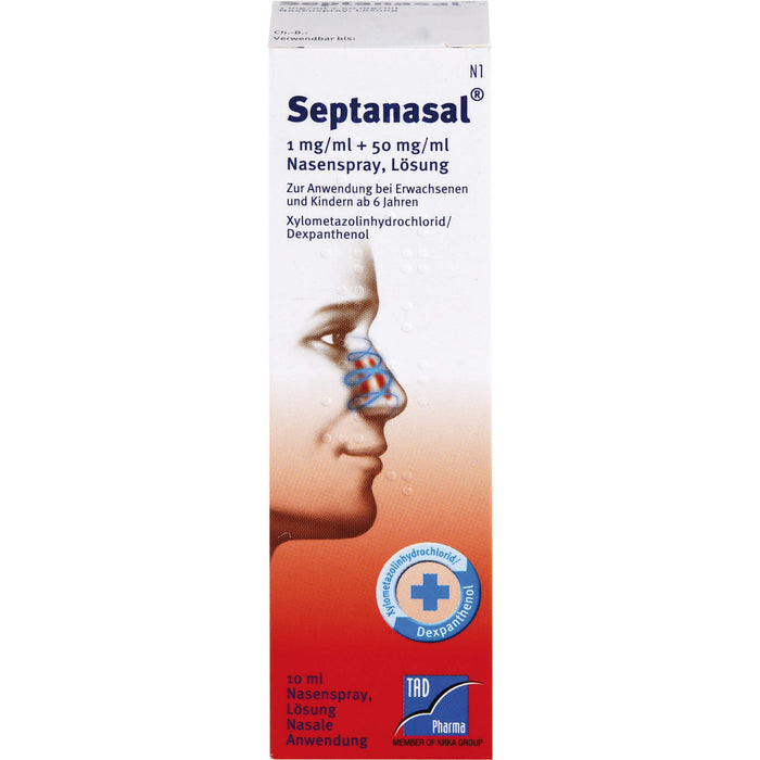 Septanasal Nasenspray Lösung zur Abschwellung, 10 ml Solution