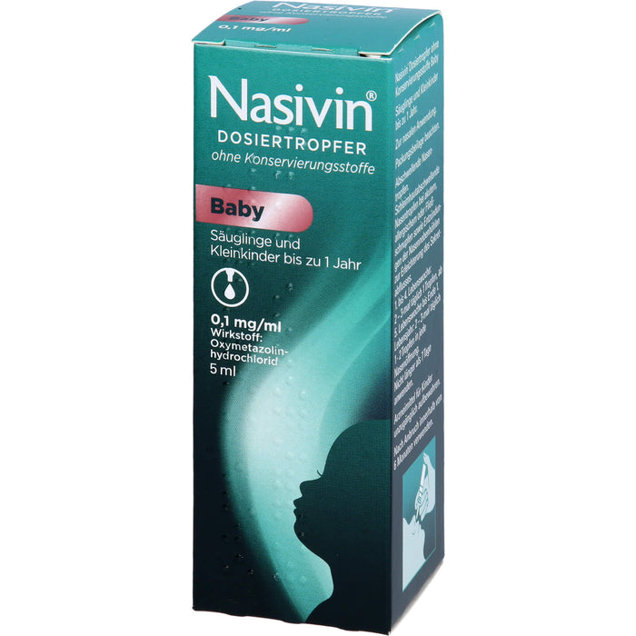 Nasivin Dosiertropfer ohne Konservierungsstoffe Baby, 5 ml Solution