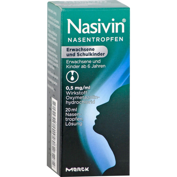 Nasivin Nasentropfen Erwachsene und Schulkinder, 20 ml Lösung