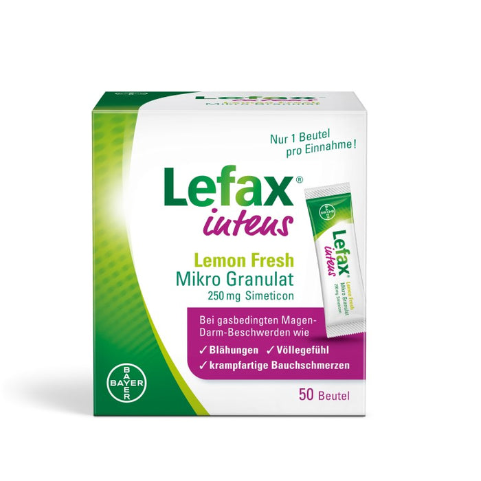 Lefax intens Lemon Fresh Mikro Granulat, 50 pcs. Sachets