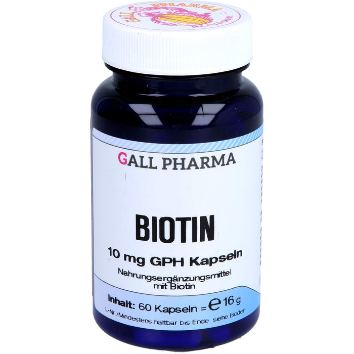 GALL PHARMA Biotin 10 mg GPH Kapseln, 60 pc Capsules